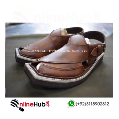 MEN'S CHAPPAL PRICE BLACK & BROWN KAPTAAN PESHAWARI KHERI