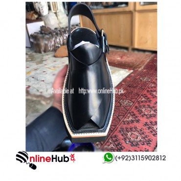 PESHAWAR ZALMI CHAPPAL DESIGN DARREN SAMI BLACK CHAPPAL 