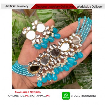 ARTIFICIAL JEWELERY WITH PRICE LATEST FEMALE EARRING DESIGN