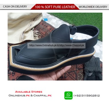BUY PURE LEATHER PESHAWARI KAPTAAN CHAPPAL DOUBLE SOLE 