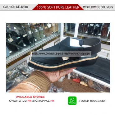 BUY PURE LEATHER PESHAWARI KAPTAAN CHAPPAL DOUBLE SOLE 