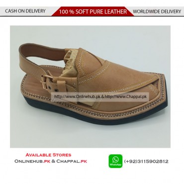 KHAN CHAPPAL ORIGINAL PURE SOFT LEATHER 