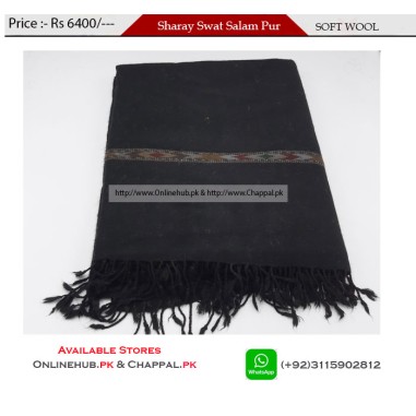 BLACK KASHMIRI SHAWLS FOR MEN'S WINTER SEASON