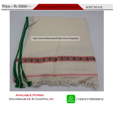  MEN'S WHITE SHAWLS FOR WINTER SEASON