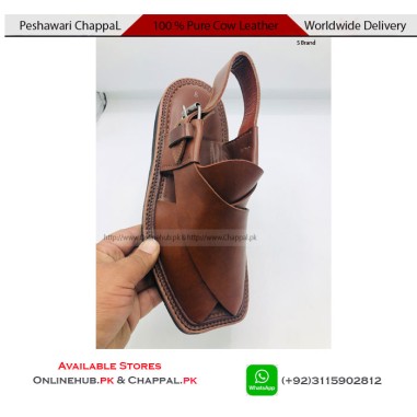 BUY CAMEL COLOR SUEDE PESHAWARI CHAPPAL FOR MEN'S ONLINE 
