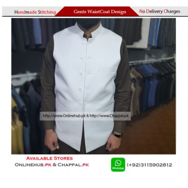 GENTS WHITE COLOR WAISTCOAT LATEST DESIGNS AVAILABLE
